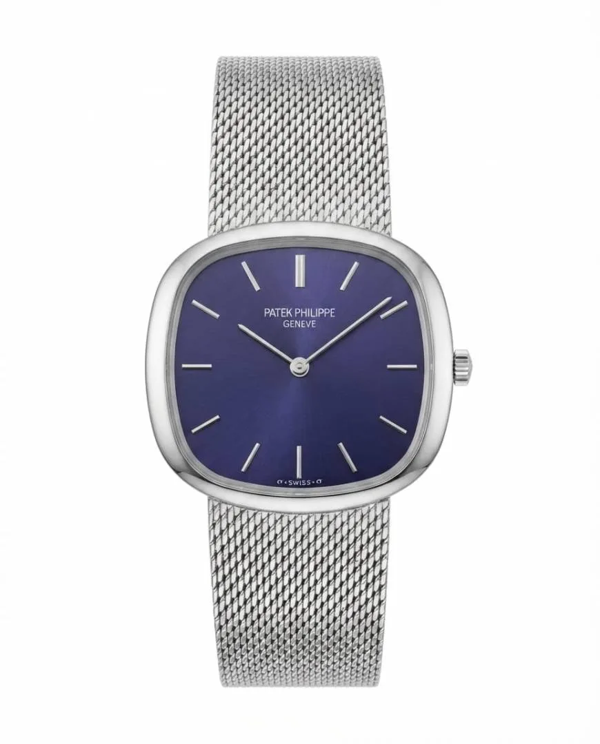 Patek philipe Ellipse Timepiece Silver Blue Dial
