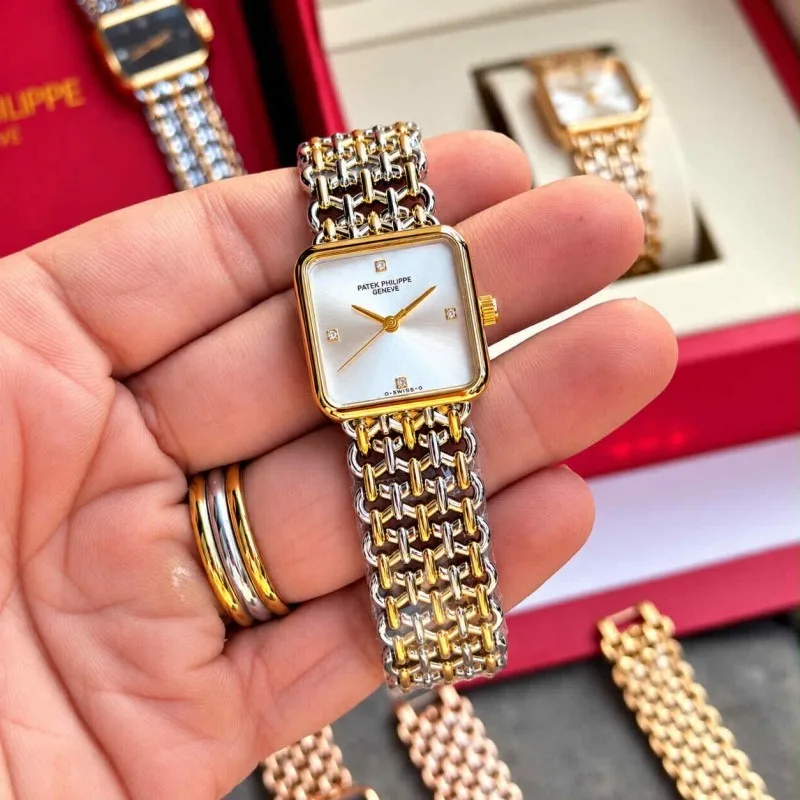 PATEK PHILIPE_LADIES_GOLD-TT-WHITE