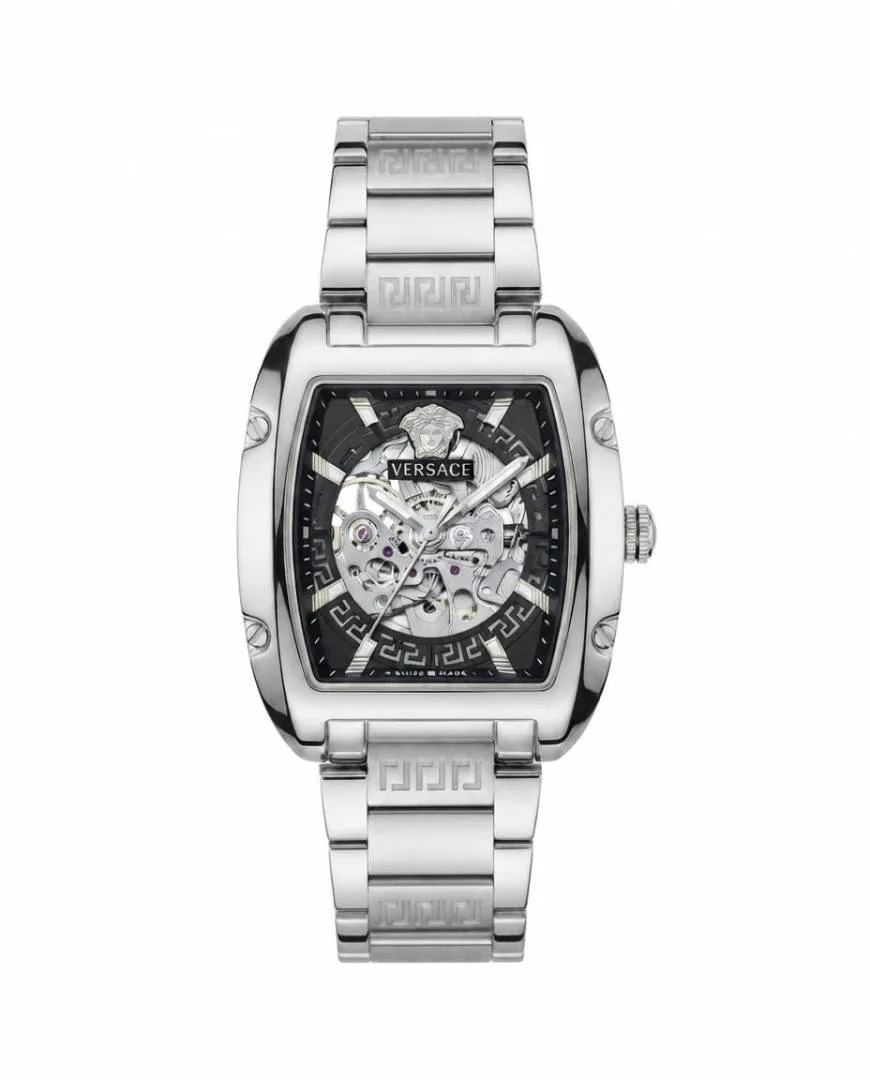 Versace_e Dominus Sktl Men Automatic Silver black Dial