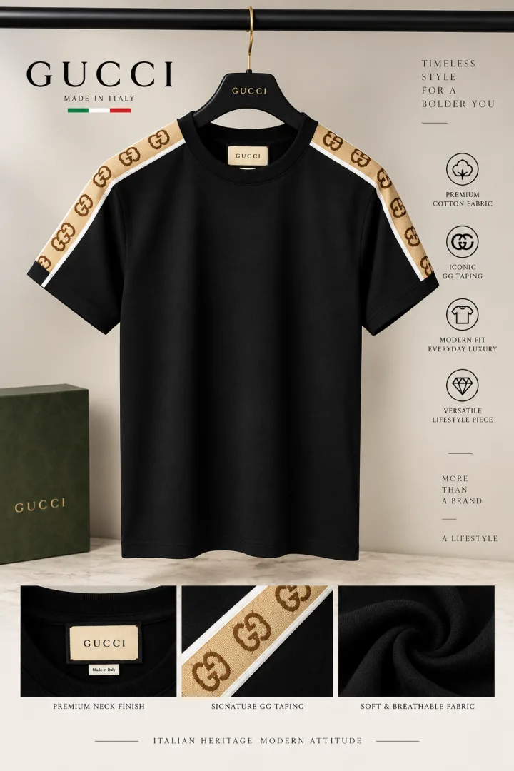 Guccci Premium Round Neck T-Shirt 1904