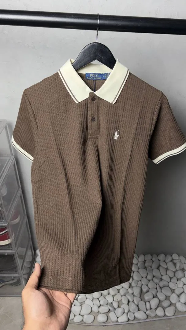 Ralp Lauren Premium Knit Polo T-Shirt with OG BOX PACKAGING 3011