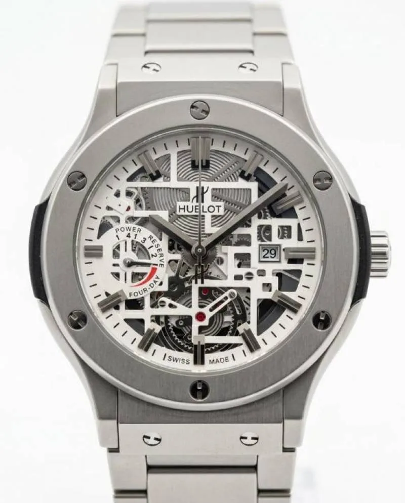 Hublo_t Big Bang Tourbillon Silver White Dial