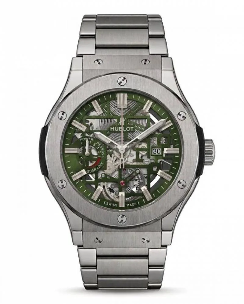 Hublo_t Big Bang Tourbillon Silver Green Dial