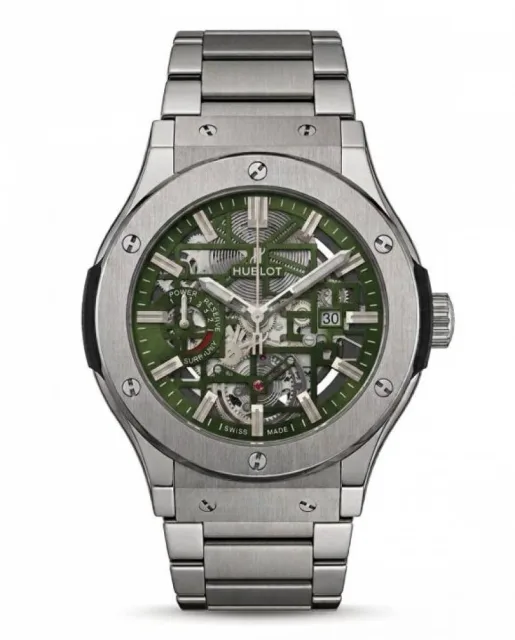 Hublo_t Big Bang Tourbillon Silver Green Dial