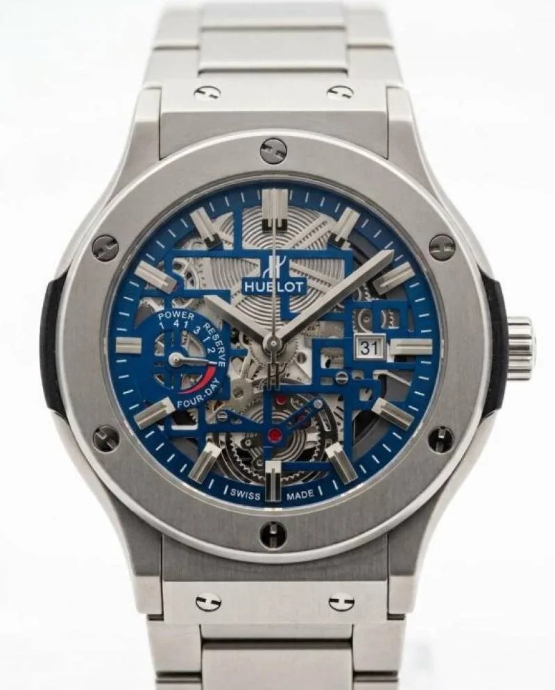 Hublo_t Big Bang Tourbillon Silver Blue Dial