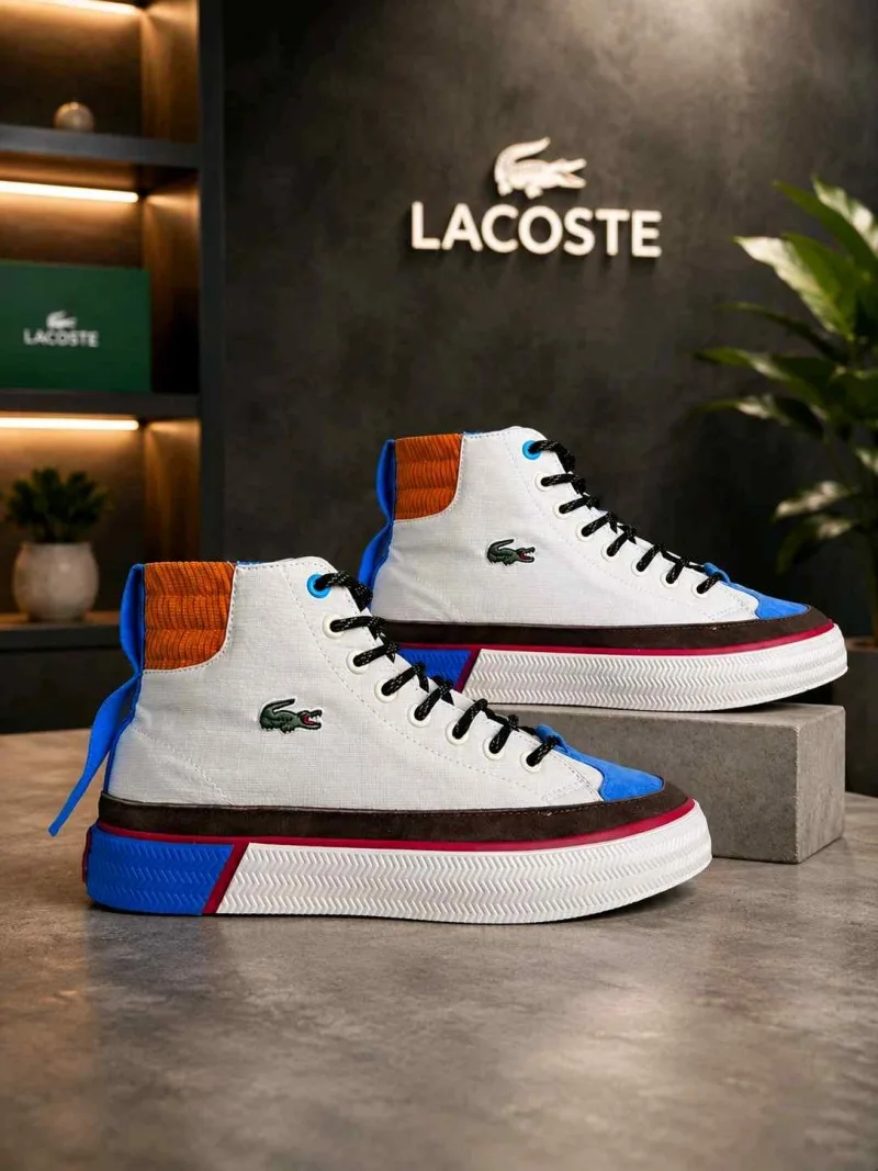 Lacost Gripshot High-Top White Brown 6179