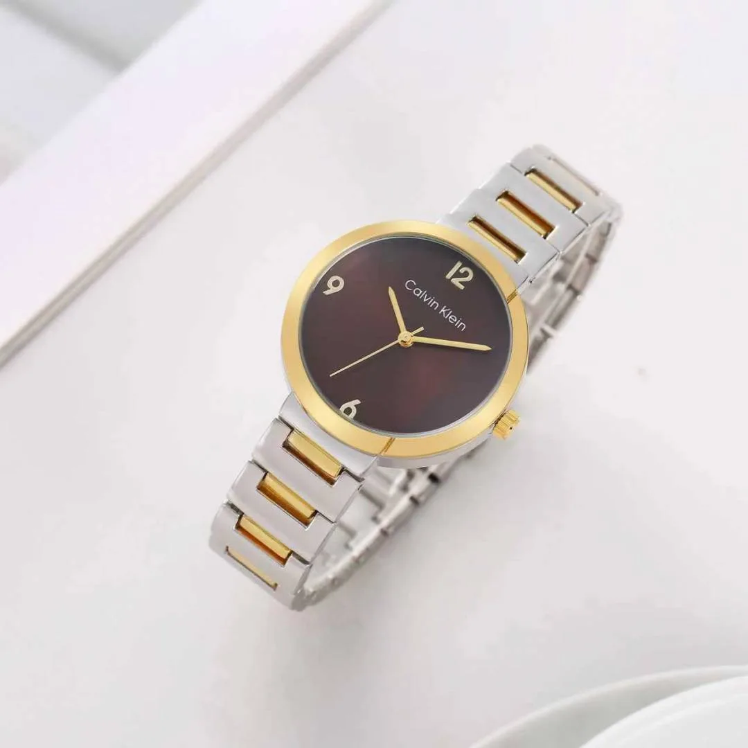Calvin Kleii_n Eccentric 2Ton Gold Brown