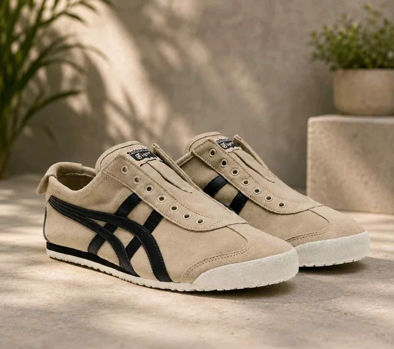 Onisuka Tigar Mexico 66 Slip On Cream Suede