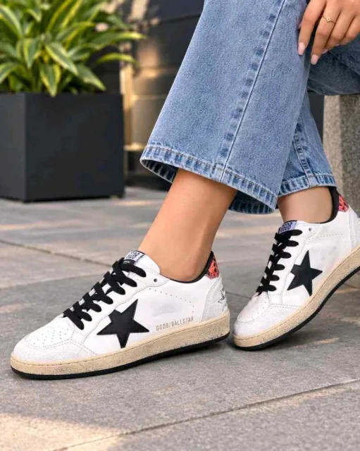 Golden Goose ball White Heel Leo Ball Star 221
