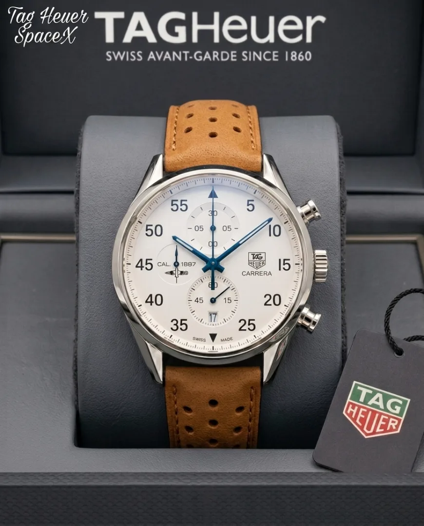 Tag Heuee_r Carrera Calibre 16 Chronograph Brown-Silver