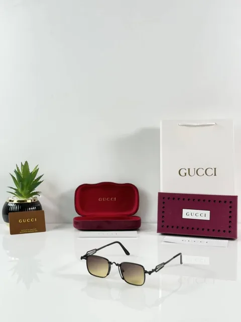Guchi 96001 Silver Brown Shaded