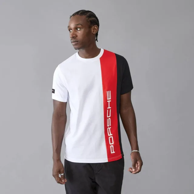Boss x Porsche White Collab Edition Store Article Premium Round Neck Polo T-Shirt(1453)