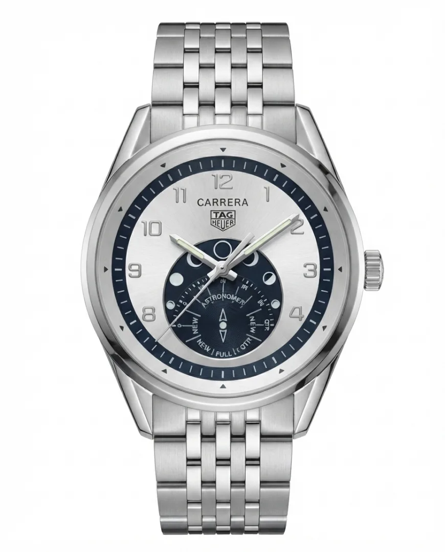 Tag heuee_r Carrera Astronomer Silver Black Dial