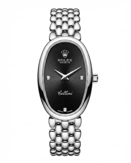 Rolee_x Cellini Silver Black Dial