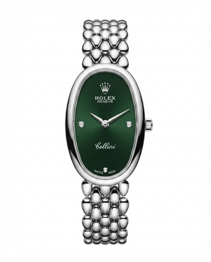 Rolee_x Cellini Silver Green Dial