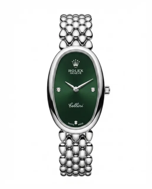 Rolee_x Cellini Silver Green Dial