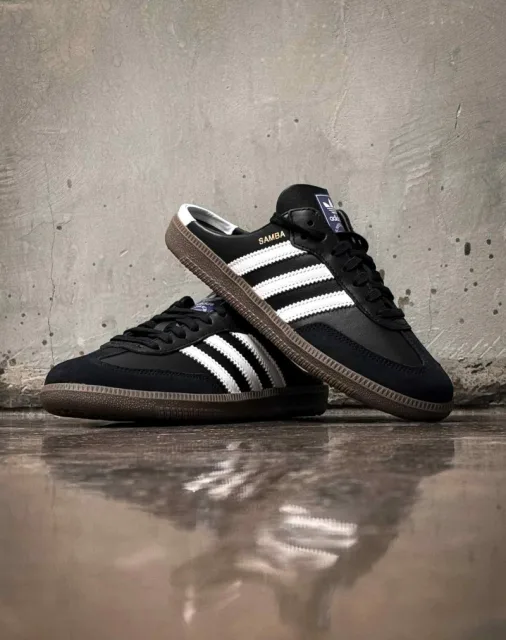 Adiddass SAMBA MULE BLACK WHITE 188