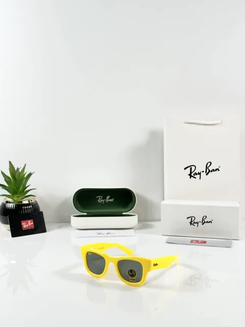 Rey ban Puffer 4940 Yellow Black GLASS