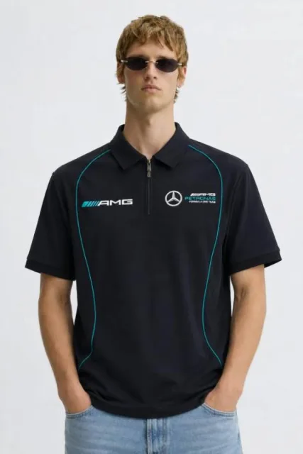 Pum Navy Blue Mercedes Edition Premium Store Article Polo T-Shirt(1435)