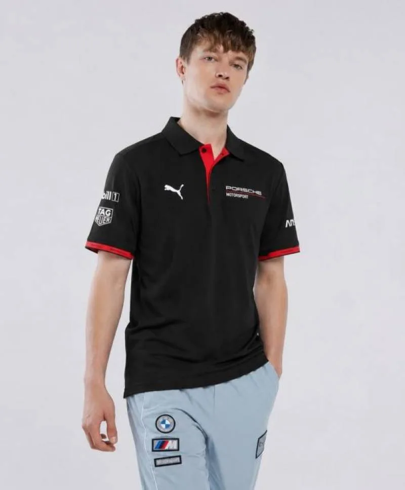 Pum Black Porsche Edition Premium Store Article Polo T-Shirt(1434)