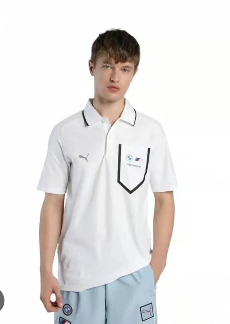 Pum White BMW Edition Premium Store Article Polo T-Shirt(1433)