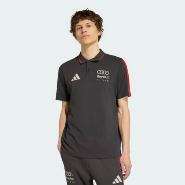 Adida x Audi Black Collab Premium Store Article Polo T-Shirt(1430)