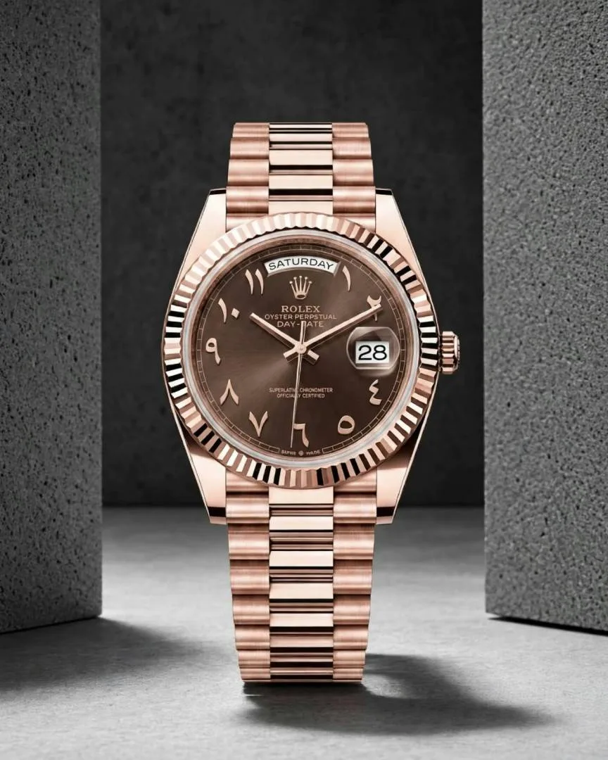 Rolee_x Oyster perpetual Day Date Automatic copper Arabic