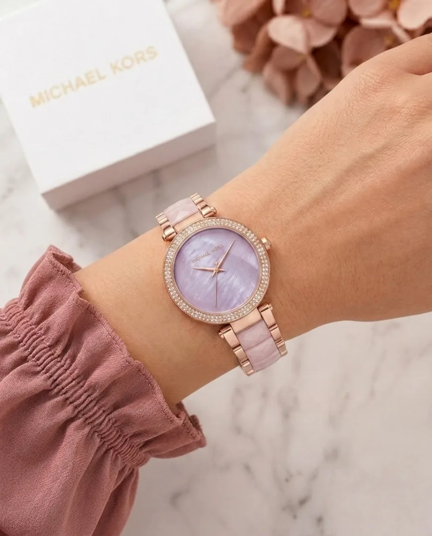 Michael_l Kors Parker Pave Pink