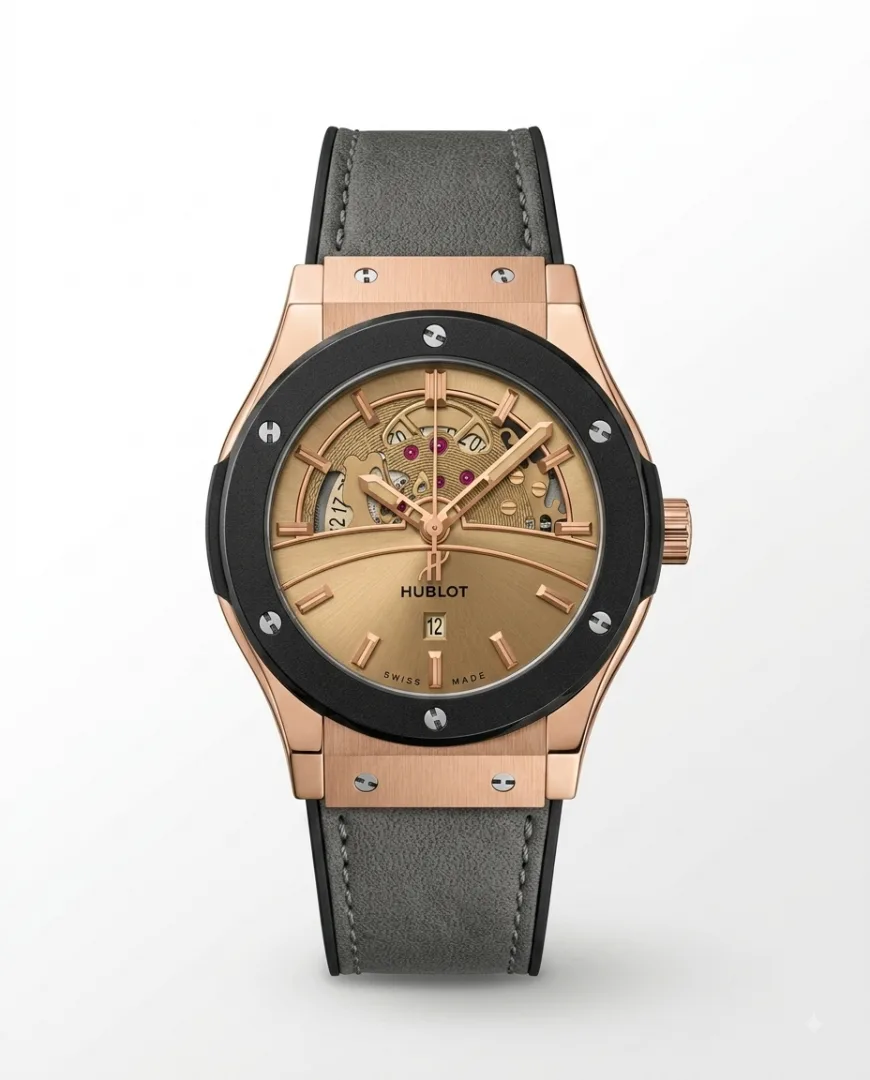 Hublot Big Bang Tourbillon Gray Leather