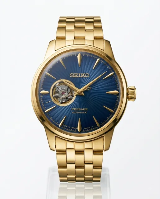 Seiko Presage Gold Blue Dail