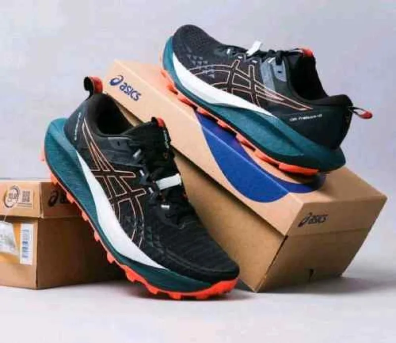 Asiccss Gel Trabuco 13 Trail Black Nova Orange 1007