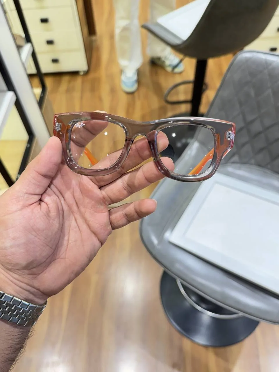 Rayba 4940 puffer grey orange plano