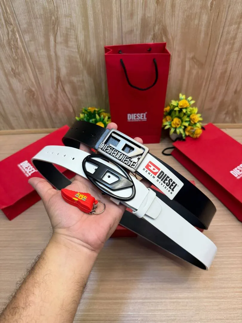 DIESE 2 Pcs Belt & Keychain Set With Brand Box & Carry Bag 11 & 12