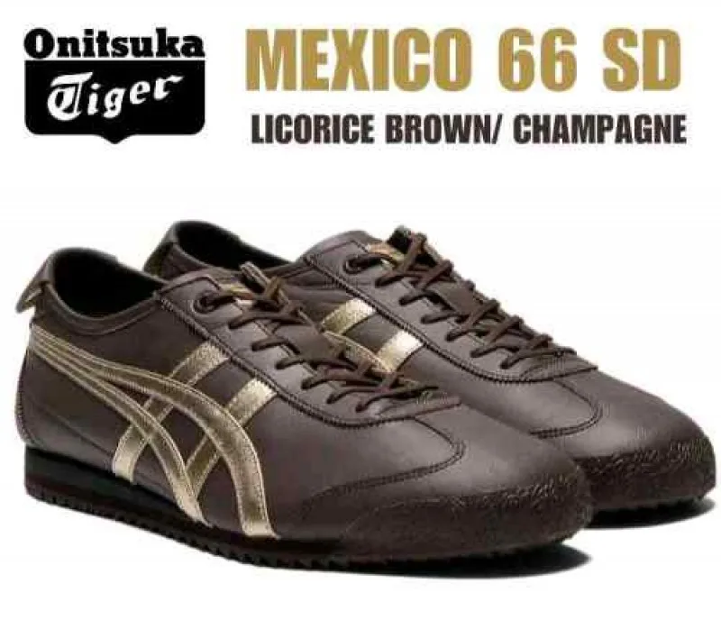 Onitskaa Tiger Mexico 66 SD Licorice BrownChampagne