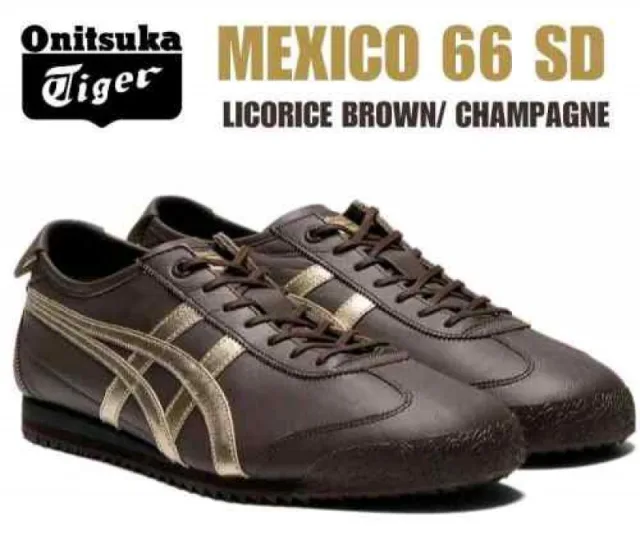 Onitskaa Tiger Mexico 66 SD Licorice BrownChampagne