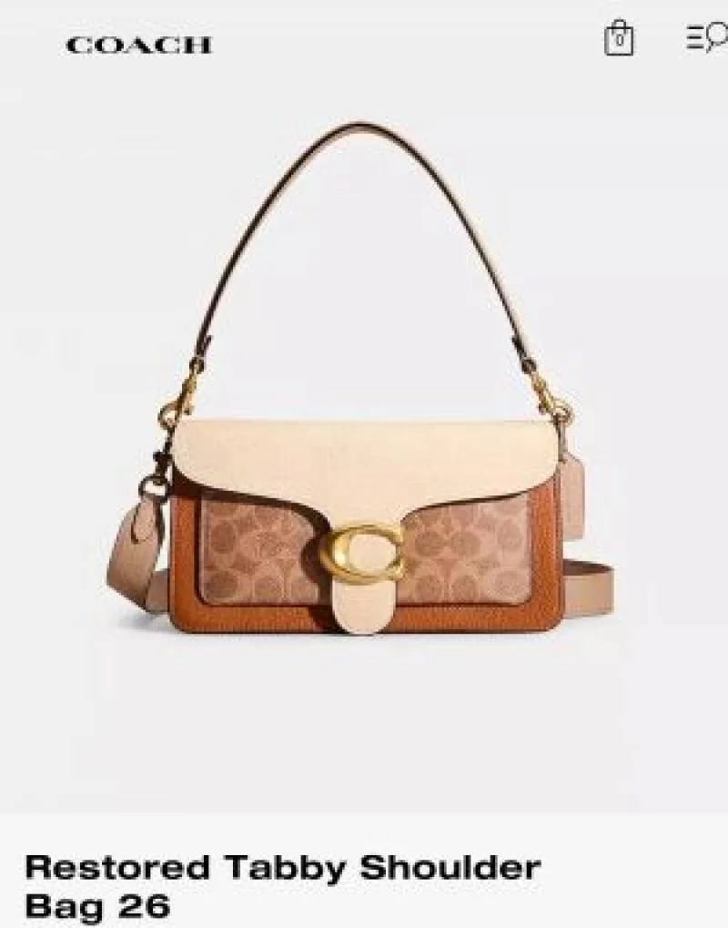 Coacch Tabby 26 Signature Premium Quality With Ogbox Satin Dustbag & Dual Belts & All tags Model No 10 high quality cc box