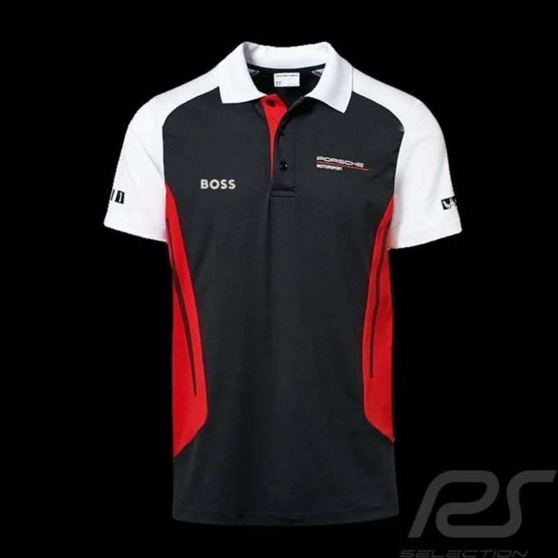 Boss x Porsche Edition Black Store Article Premium Front Design & Back Branding Polo T-Shirt(1396)