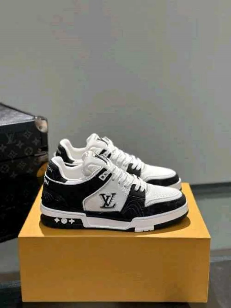 Loiuss vitton Trainer Nigo Denim Black White