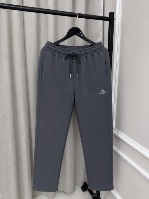 Adida Logo Grey Premium Imported Store Article Track Pant With heavy 260gsm Interlock Cotton Lycra Fabric(1389)