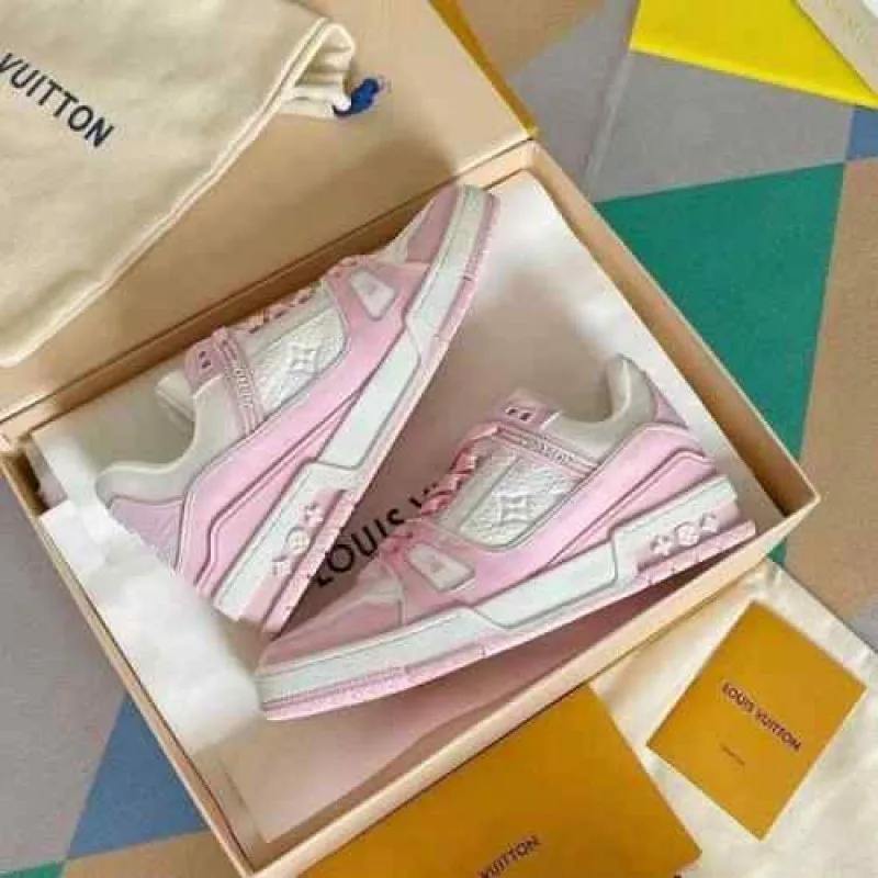 Loiuss vitton LV TRAINER PINK SNEAKER
