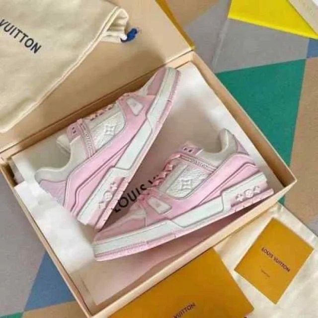 Loiuss vitton LV TRAINER PINK SNEAKER