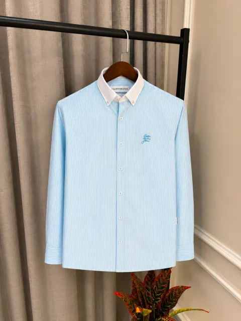 Calvin Kleiin Jeans Sky Store Article Premium Embroidery Logo & 100% Oxford Cotton Shirt(1381)