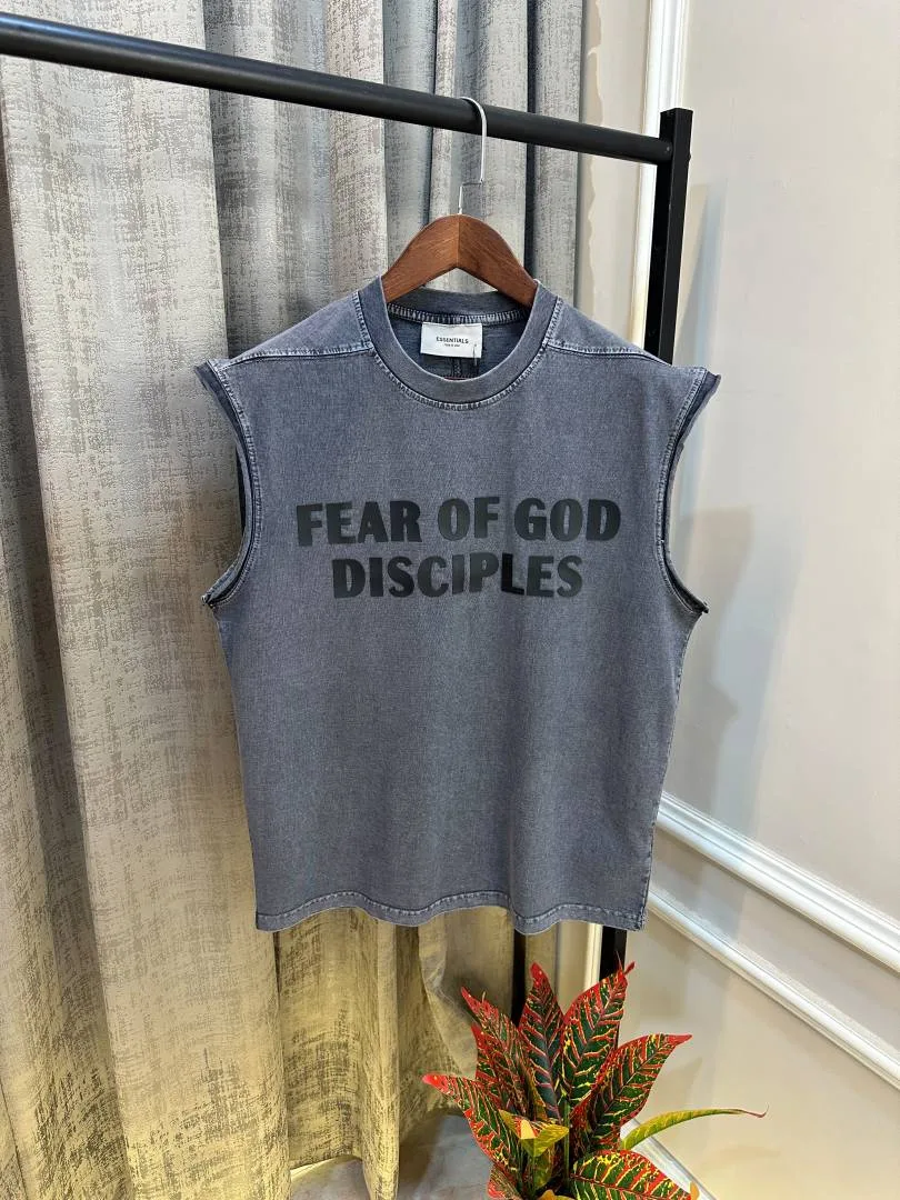 Essential Fear Of God Imported Dark Grey Store Article Super Premium Sando(1380)
