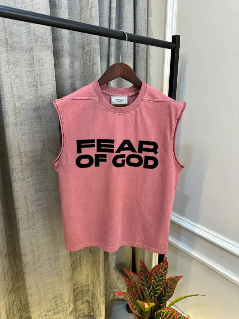 Essential Fear Of God Imported Vibrant Pink Store Article Super Premium Sando(1379)