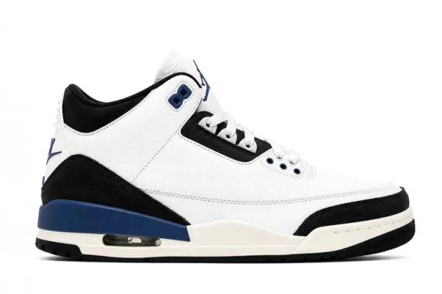 Nikkee air jordan 3 x a ma maniere diffused blue