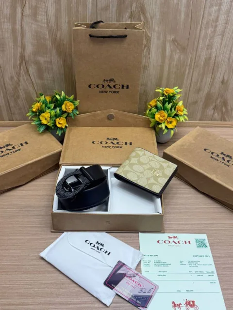 COACCH Premium Belt & wallet Combo C466