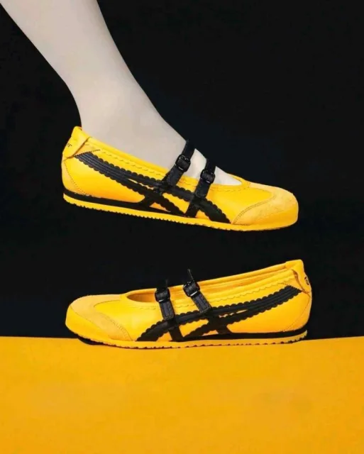Onitsukkaa Tiger Mexico 66 TGRS Mary Jane Yellow Black 6180