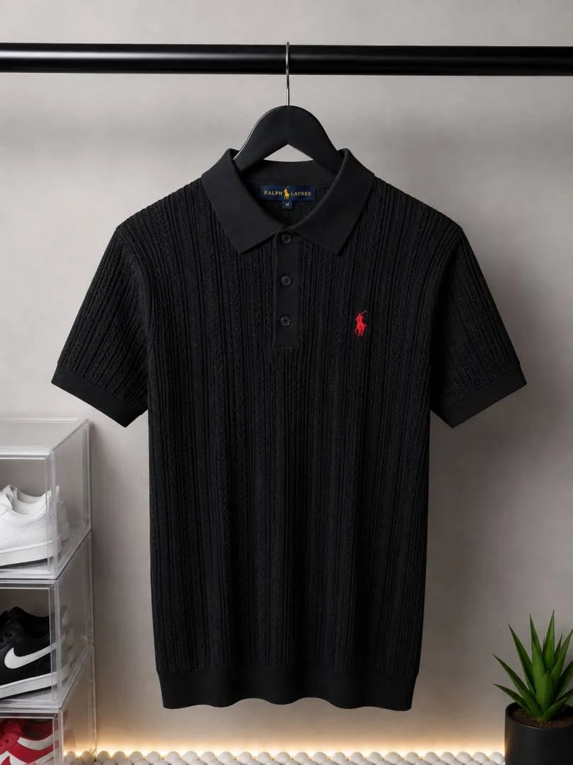 Ralp_ Lauren Premium Knit Polo T-Shirt 2019