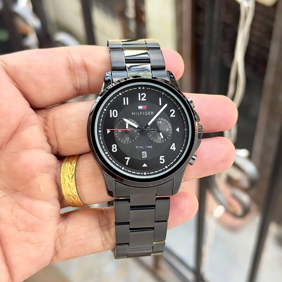 Tummy Hilfigee_r Dual Time Full Black