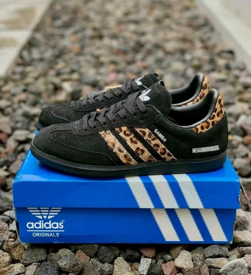 Adiddass End X Neighborhood X Samba Black Leopard